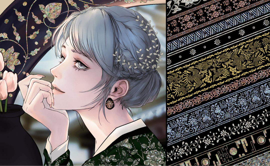 [오픈런] 한국풍 자개 문양 소재집