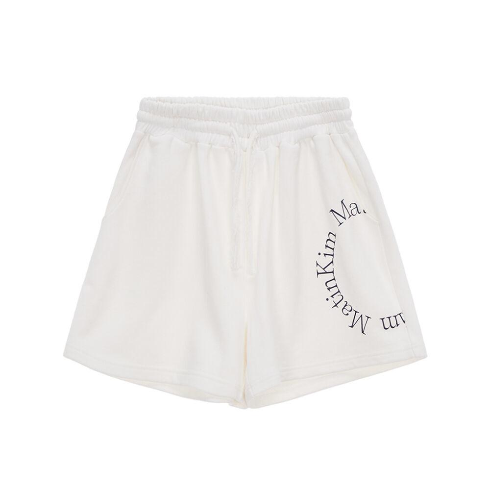 MATIN SOLID LOGO SHORTS IN WHITE