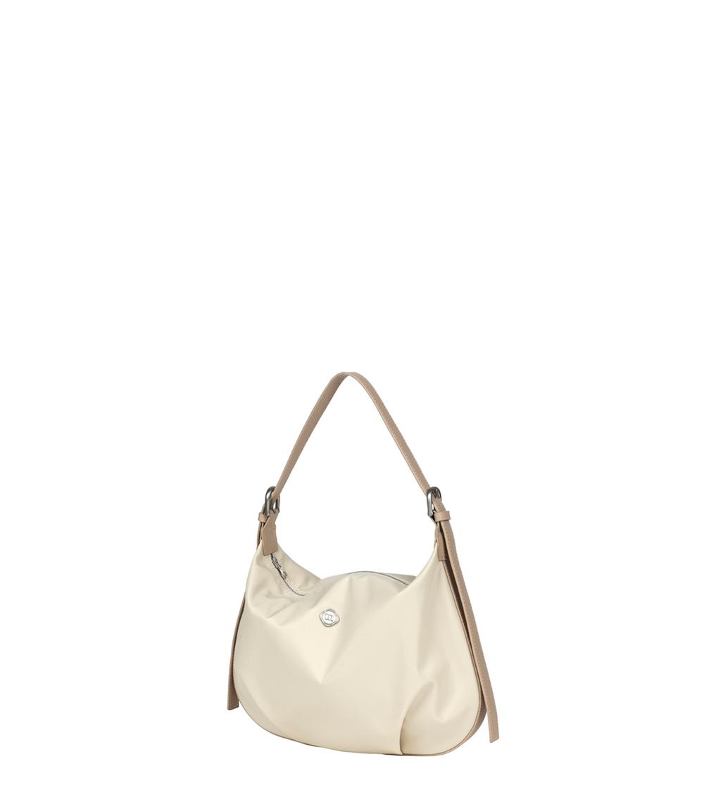 [Vegan Leather] Buckle Bag Beige