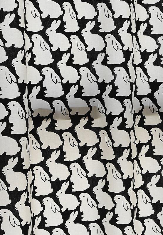 Little Black Bunnies Curtain 리틀 블랙 버니즈 커튼