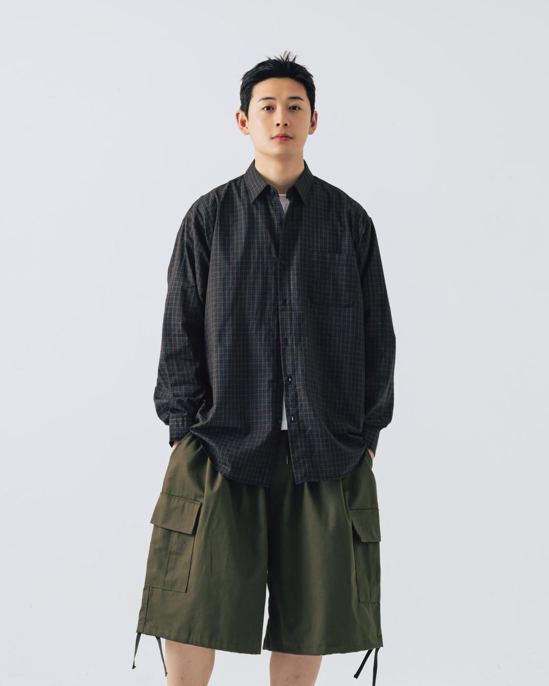 Vintage Check Overfit Shirt - Brown