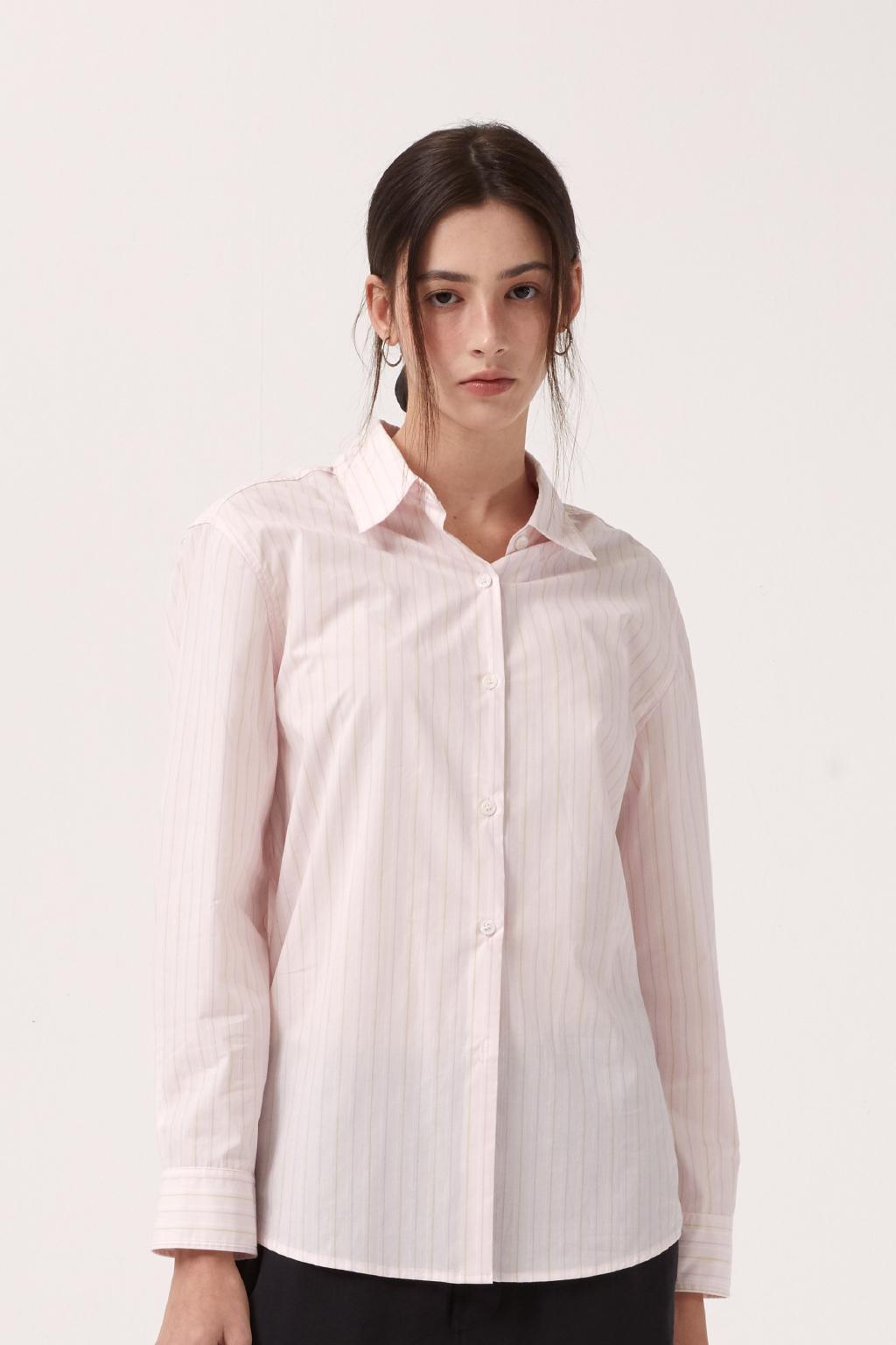 ESSENTIAL POPLIN SHIRTS [BABY PINK]