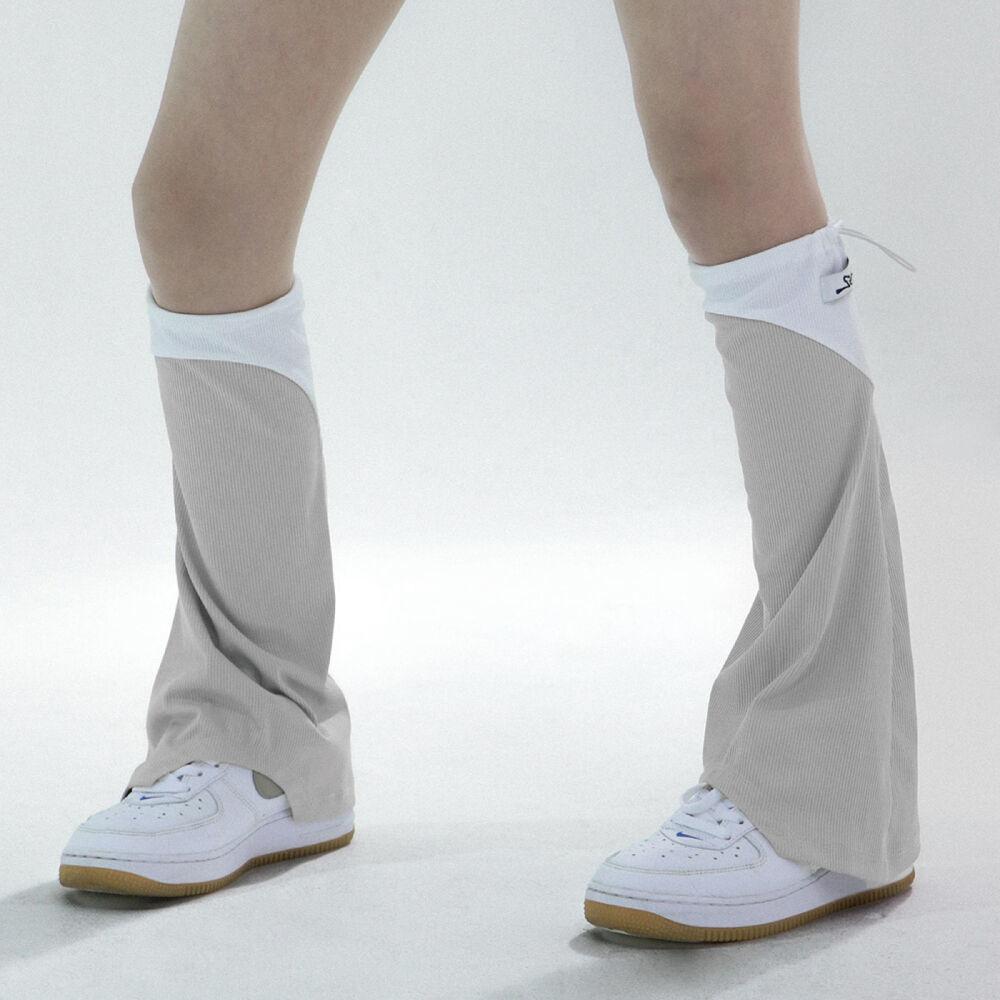 X-String Leg Warmer - White / Beige