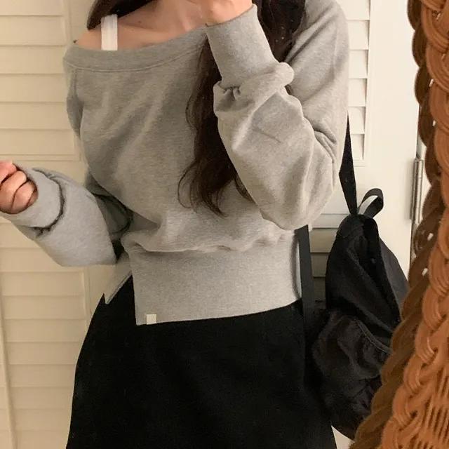 프랑 오프숄더 맨투맨 (3color)