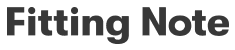 피팅노트