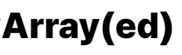 어레이드