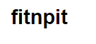핏앤핏 FITNPIT 