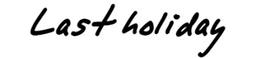 라스트홀리데이