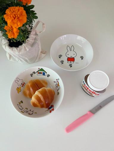 모닝버드 미피 스토리북 그릇 접시