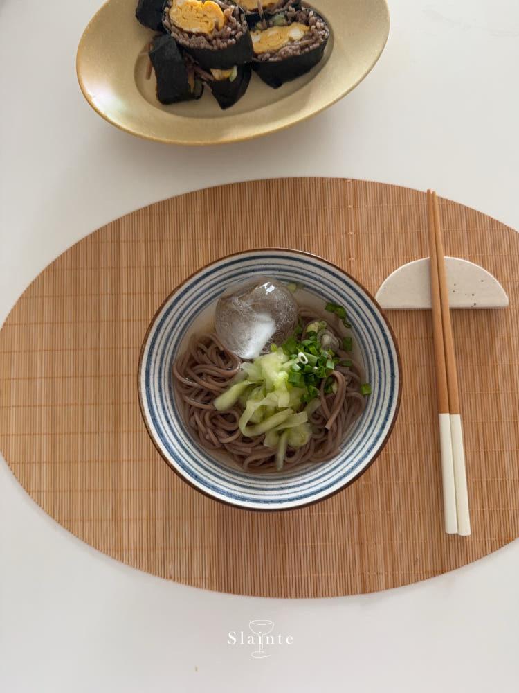 슬란테 대나무 테이블 롤매트 