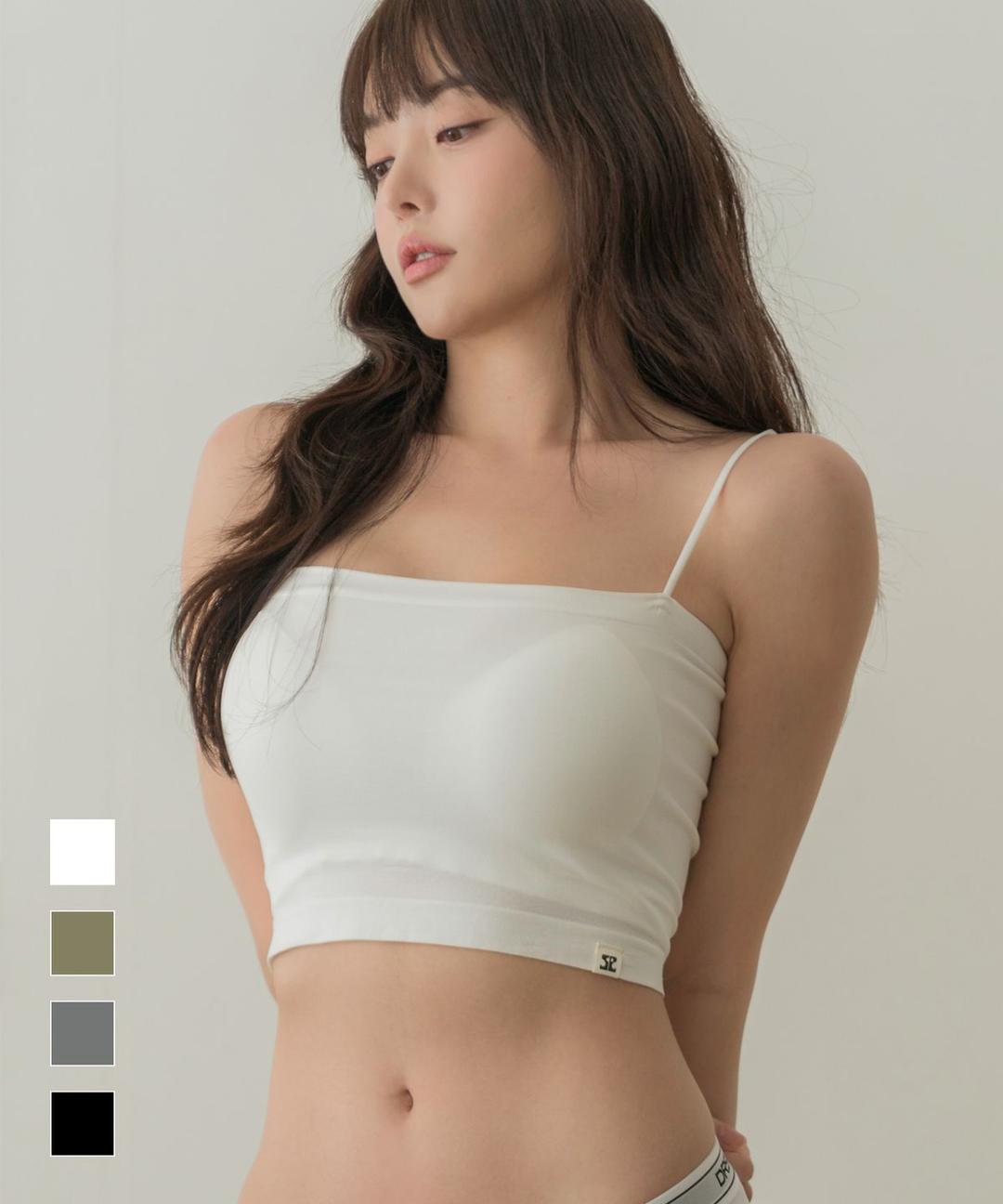심플 튜브탑 캡나시(2TYPE)_4colors