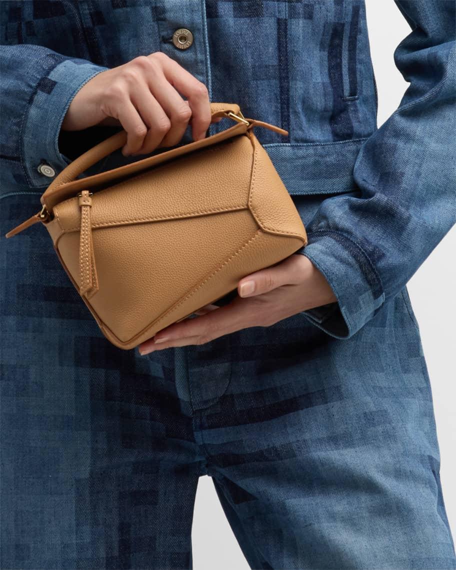 Mini Puzzle Edge Leather Shoulder Bag