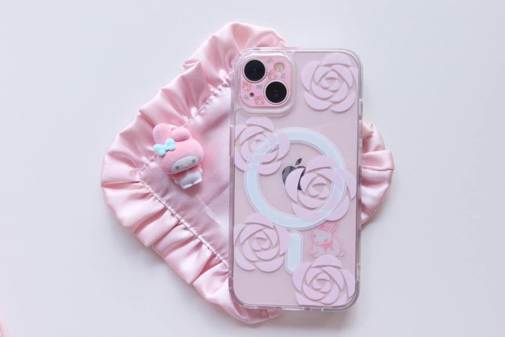 로즈 장미 맥세이프 젤하드 케이스