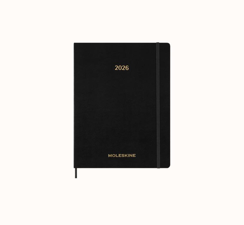 [몰스킨] 2025-26년 에센셜위클리 세로형 다이어리(15개월) 소프트커버 블랙 더블엑스라지