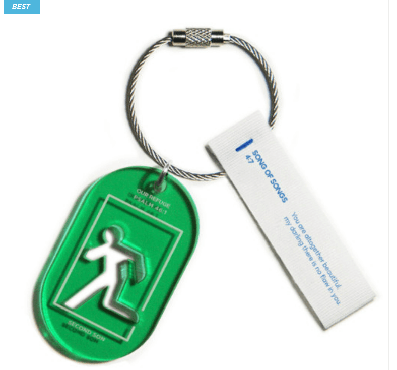 아이코닉 아크릴 키링 - 우리의 피난처 키홀더 키체인 기독교 교회 선물 세컨드선 크리스천 굿즈