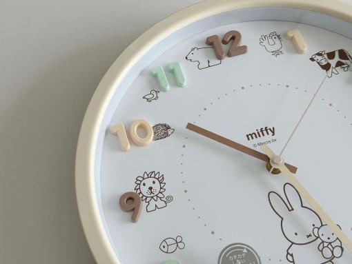 일본 미피 miffy 원형 벽시계 무소음