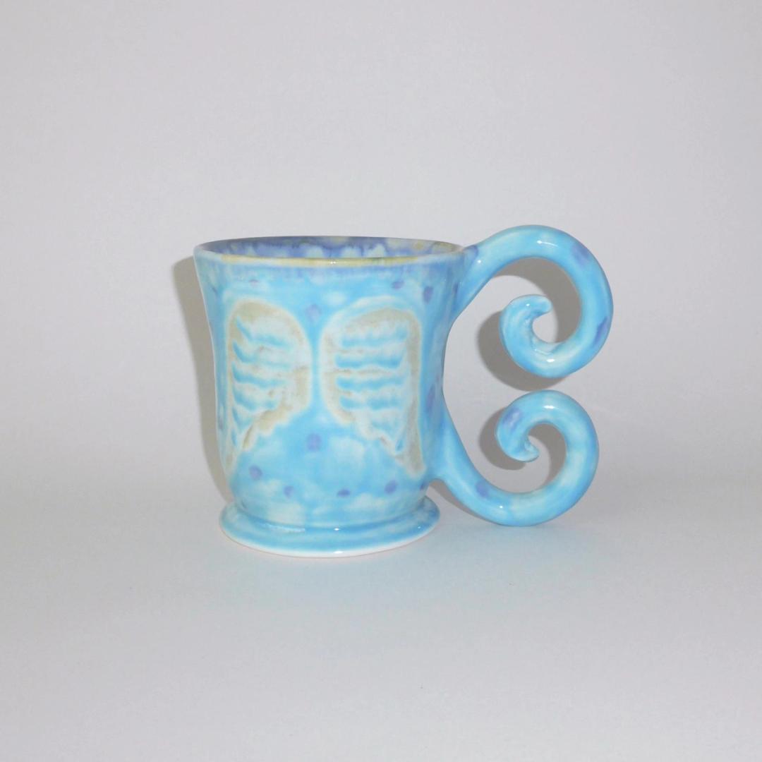 Blue angel mug