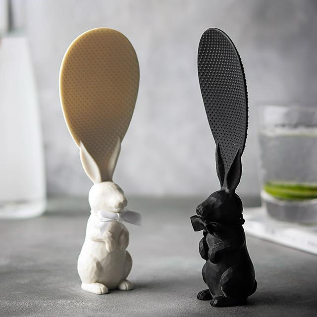 프랑프랑 밥알이 붙지 않는 토끼 밥주걱 4color