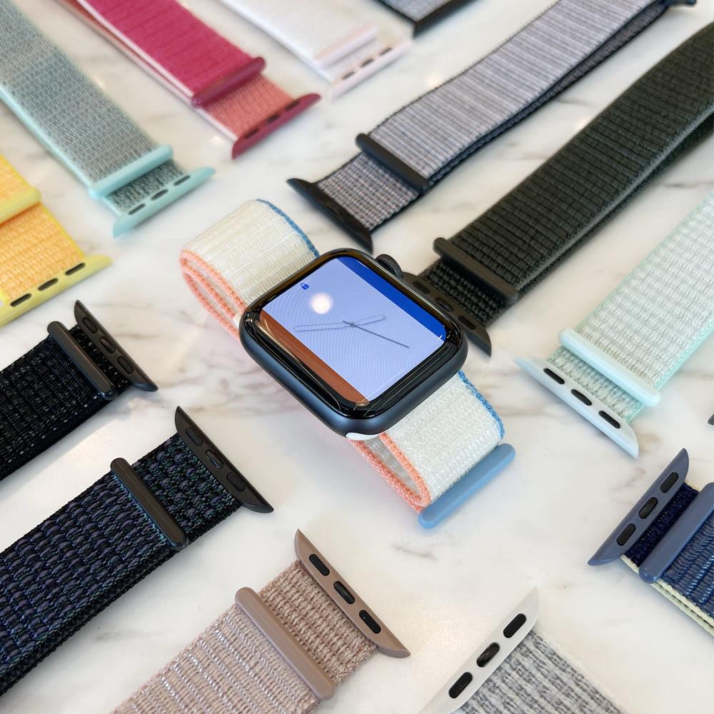 애플워치스트랩 스포츠 루프 줄질 밴드 10세대 42mm 38mm 40mm 41mm 호환