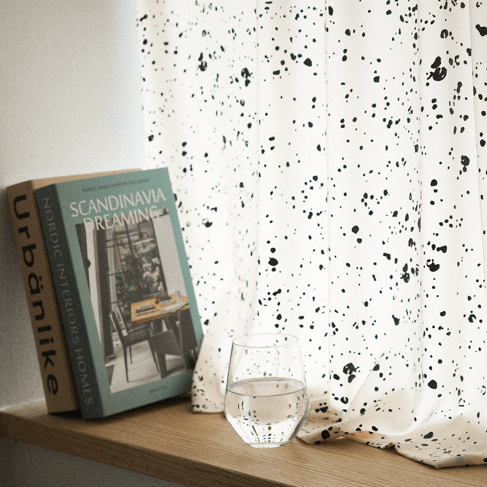 포터리 쉬폰 커튼