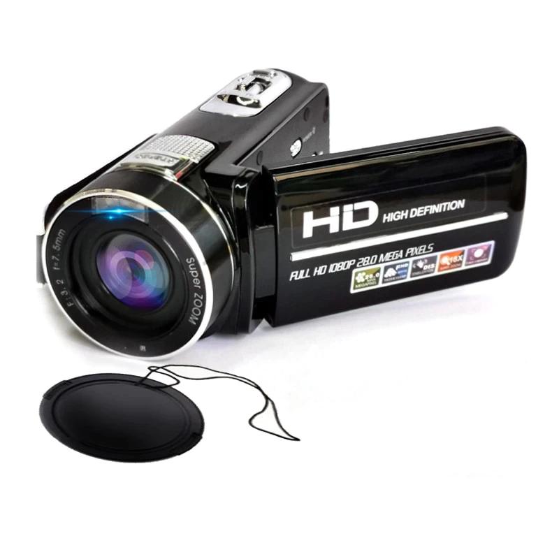 새로운 디지털 카메라 3.0 인치 회전 스크린 HD 1080P 비디오 DVR 리튬 이온 배터리 휴대용 선물 DV 카메라