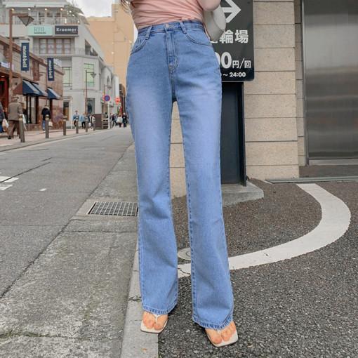 [롱다리핏🎀MADE] -5kg핏❤️하이웨스트 세미 와이드 롱 부츠컷 데님 팬츠 나팔바지 청바지 연청 진청 S M L