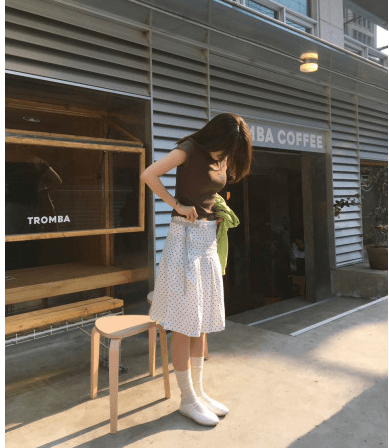 okinawa dot row - skirt