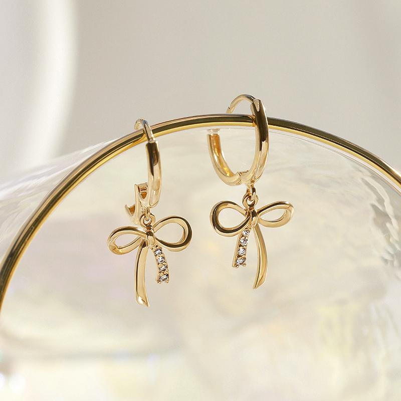 14K/18K 벨로리본 귀걸이