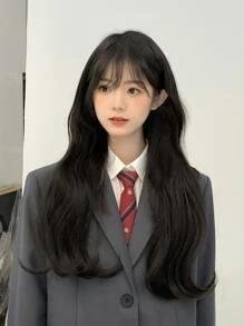 롱 곱슬 인조 가발 , 앞머리 포함