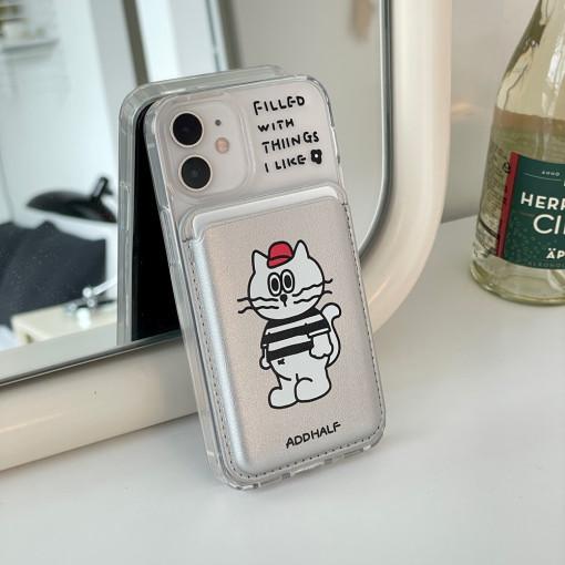 red cap eddy magsafe card wallet