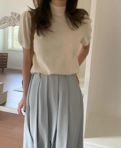 [제인쇼룸]24SS 프리러브 캐시 하프넥 니트