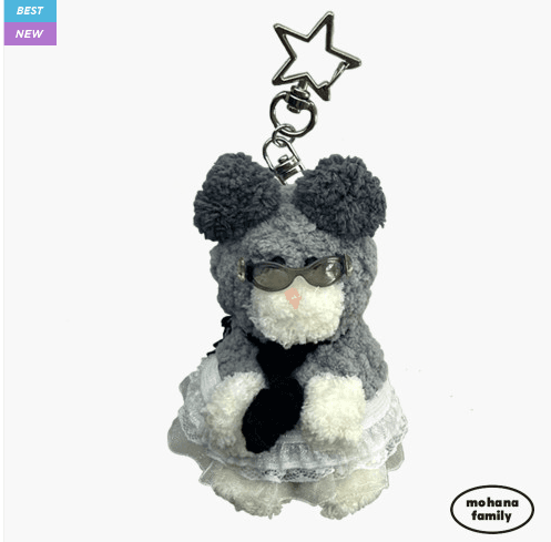 (모하나패밀리) 몽찌 긱시크ver. 인형키링