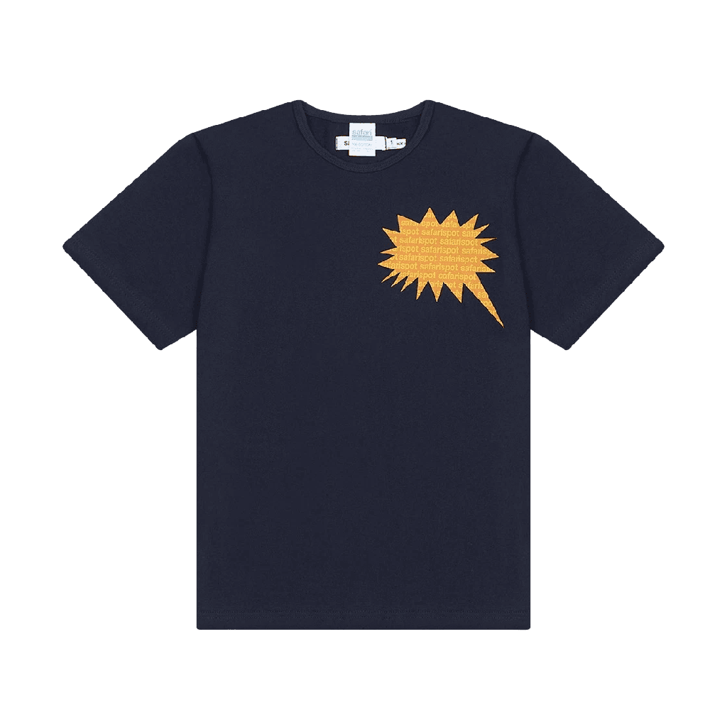 Safarispot 1/2 Bubble Gum Text Tee - Navy