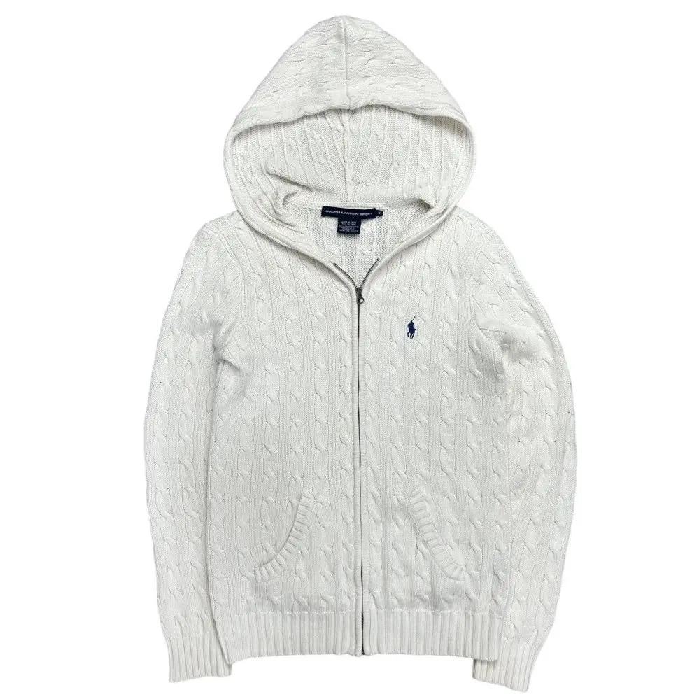 폴로 니트 후드집업