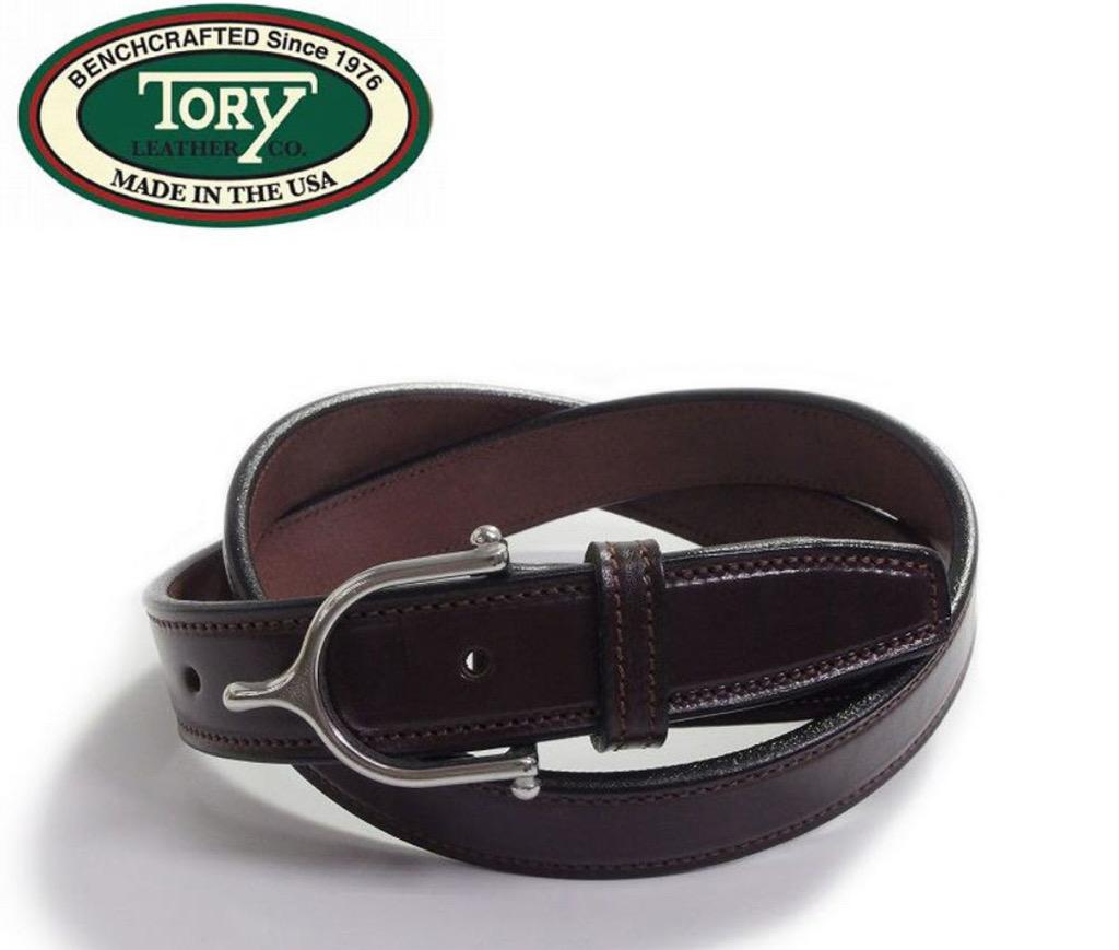 토리레더 벨트 Y 버클 브라이들 레더 하바나 브라운 2716