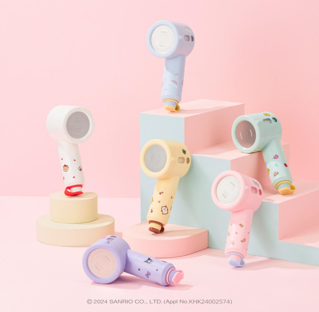 [단독] 바른생활수 산리오캐릭터즈 여행용 미니 필터 샤워기 헤드