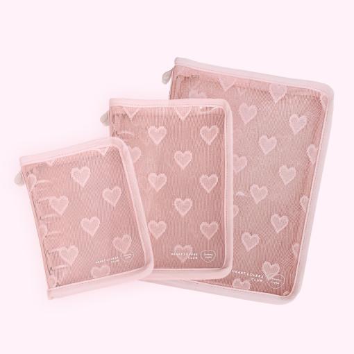 [드리미라이츠] Heart Lover's Club: 6-ring diary cover - pink 3종