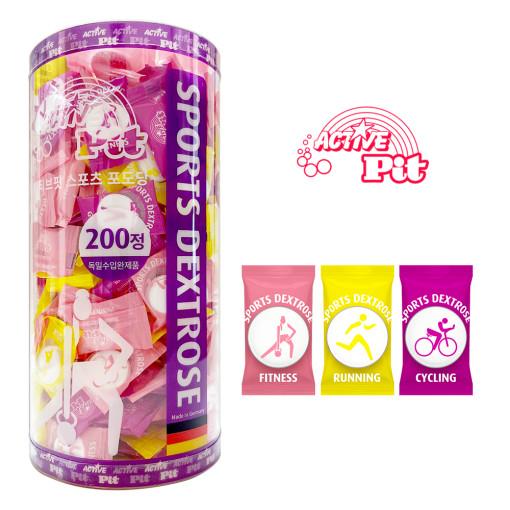액티브핏 포도당 캔디 200정 무설탕 사탕 저혈당 독일산 [원산지:독일]