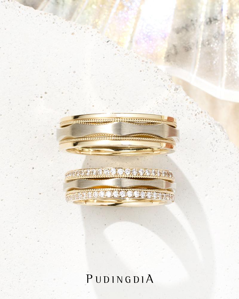 (아르키 맥스) 멜리 다이아몬드 웨딩밴드