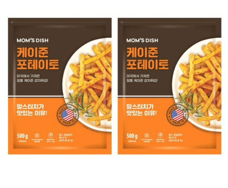 [안주인몰] 맘스디쉬 맘스터치 케이준 포테이토500g, 500g, 2개 - 감자튀김 | 쿠팡