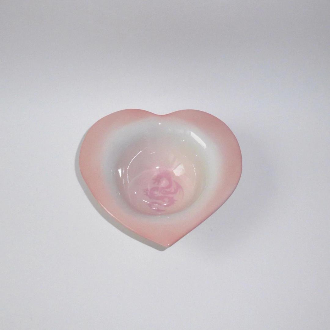 Heart pink dragon bowl