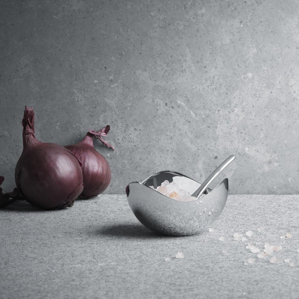 BLOOM salt cellar with spoon