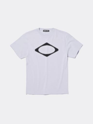 미스치프 RHOMBUS BLUR T-SHIRT-LIGHT BLUE GREY