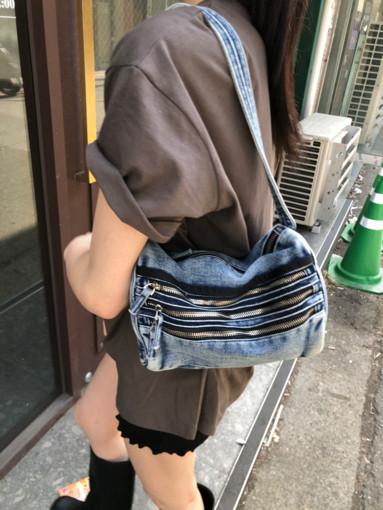 빈티지 데님 숄더백(2cols)