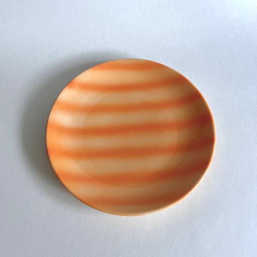 Stripe Dish Orange L