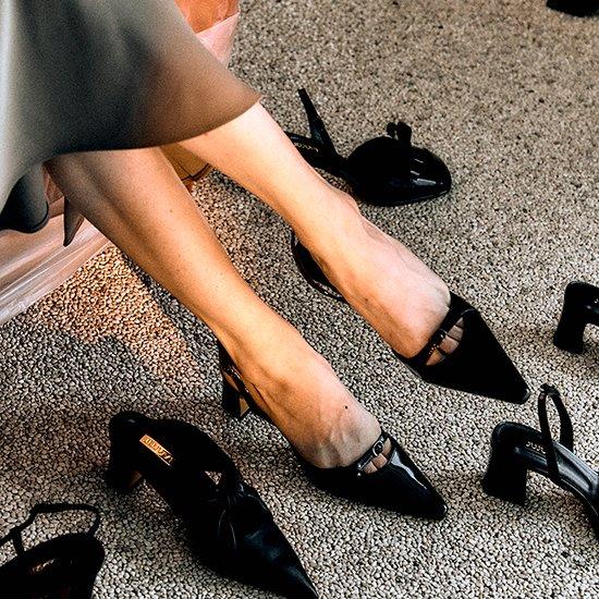 LILI SLING-BACKS / BLACK [릴리 슬링백 /블랙] 6CM