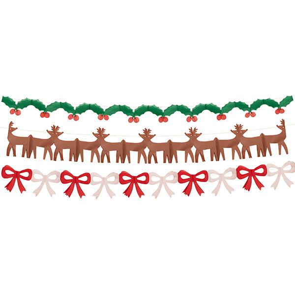 AW24 2차[메리메리]크리스마스 종이 가랜드 (3Set)-ME279879