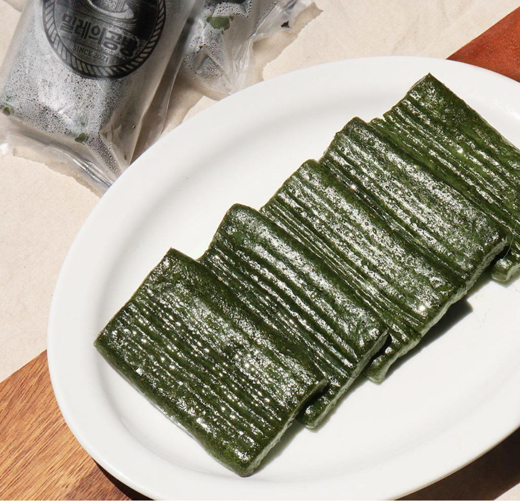 밀레의공방 무설탕 진도해풍 쑥 현미곤약절편 곤약떡 절편 1kg 2kg