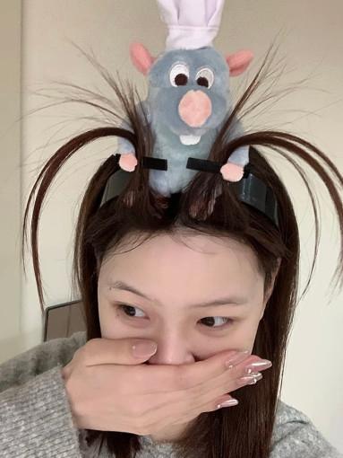 라데리브 라따뚜이 인형 머리띠 생쥐 요리사