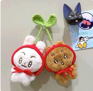 迷你棉花娃娃衣服玩偶十厘米海星体玛琅10cm动物体头套配饰口水巾